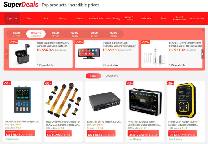 Aliexpress SuperDeals