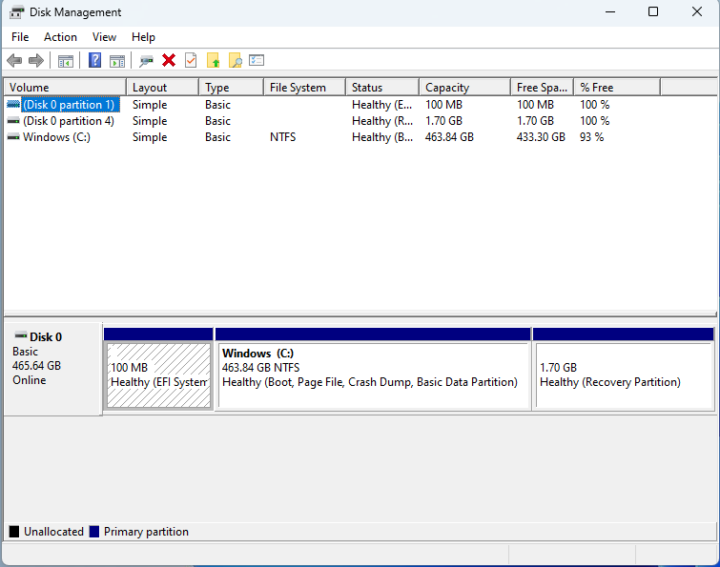 Beelink SEI12 windows disk management