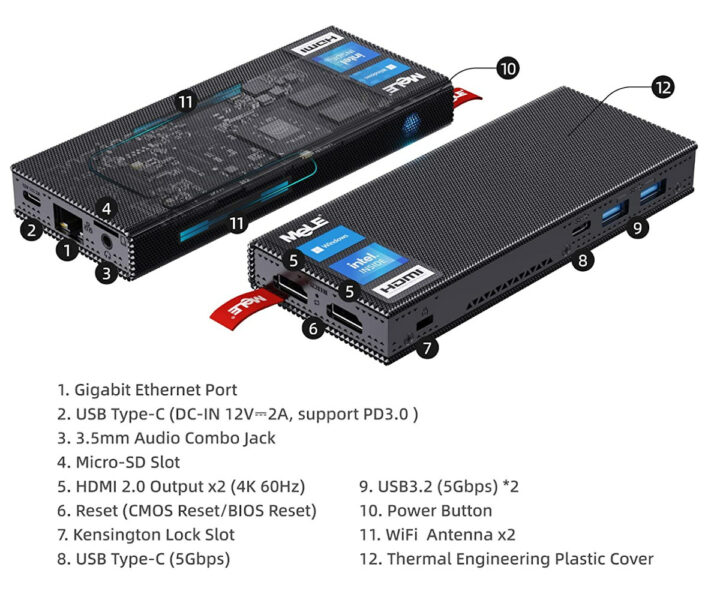 MeLE PCG02 Pro specifications