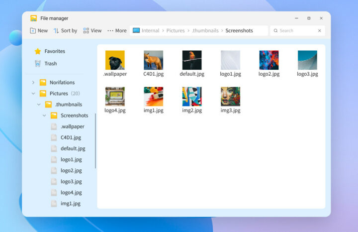 Orange Pi OS File Manager