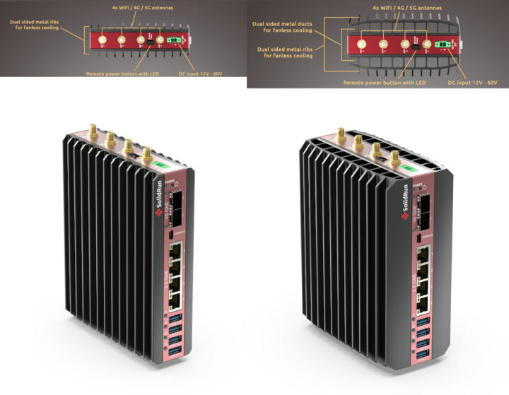 SolidRun Bedrock 30W 60W metal enclosure