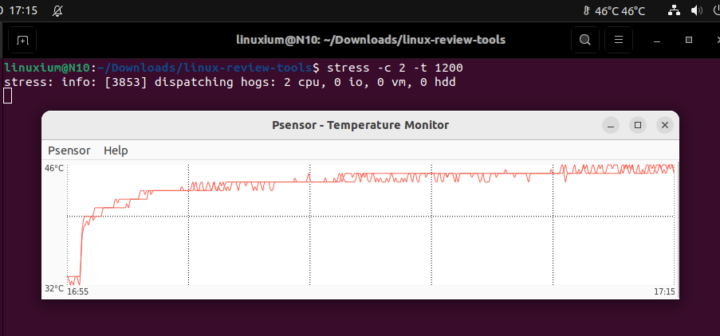 Weibu N10 Ubuntu stress test