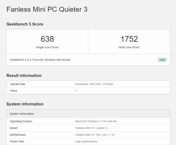 44 windows n5105 geekbench 5 cpu