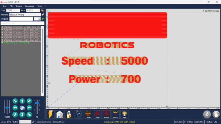 LaserGRBL engraving preview