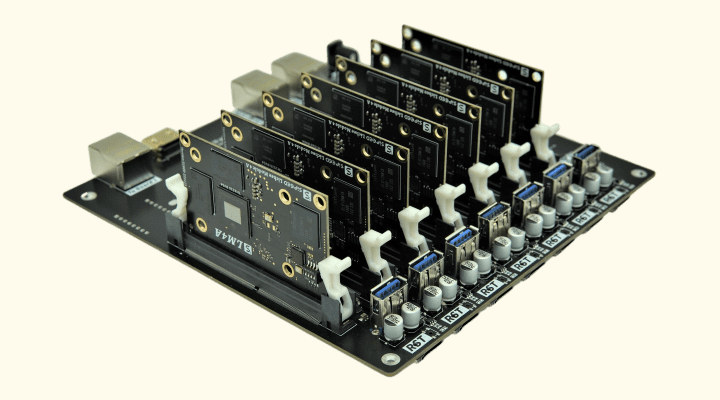 RISC-V modules cluster board