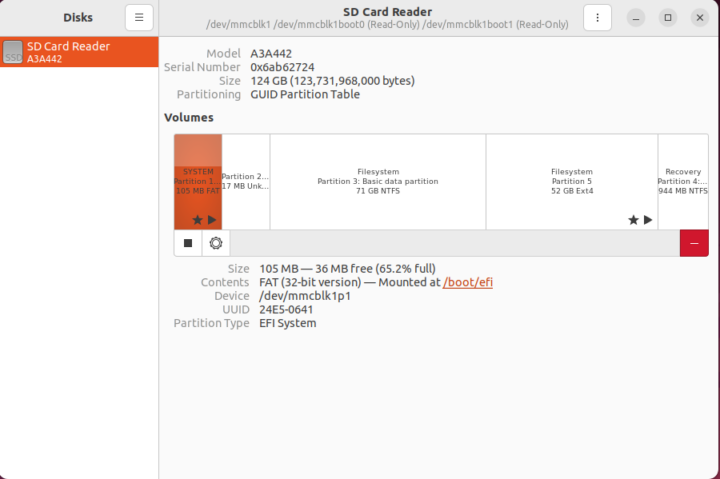 Ubuntu N5105 disk management