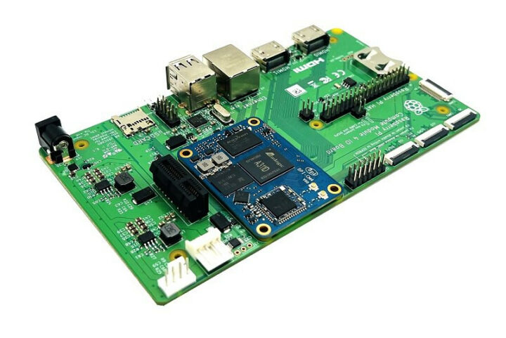 Banana Pi BPI-CM4 on Raspberry Pi CM4 IO board