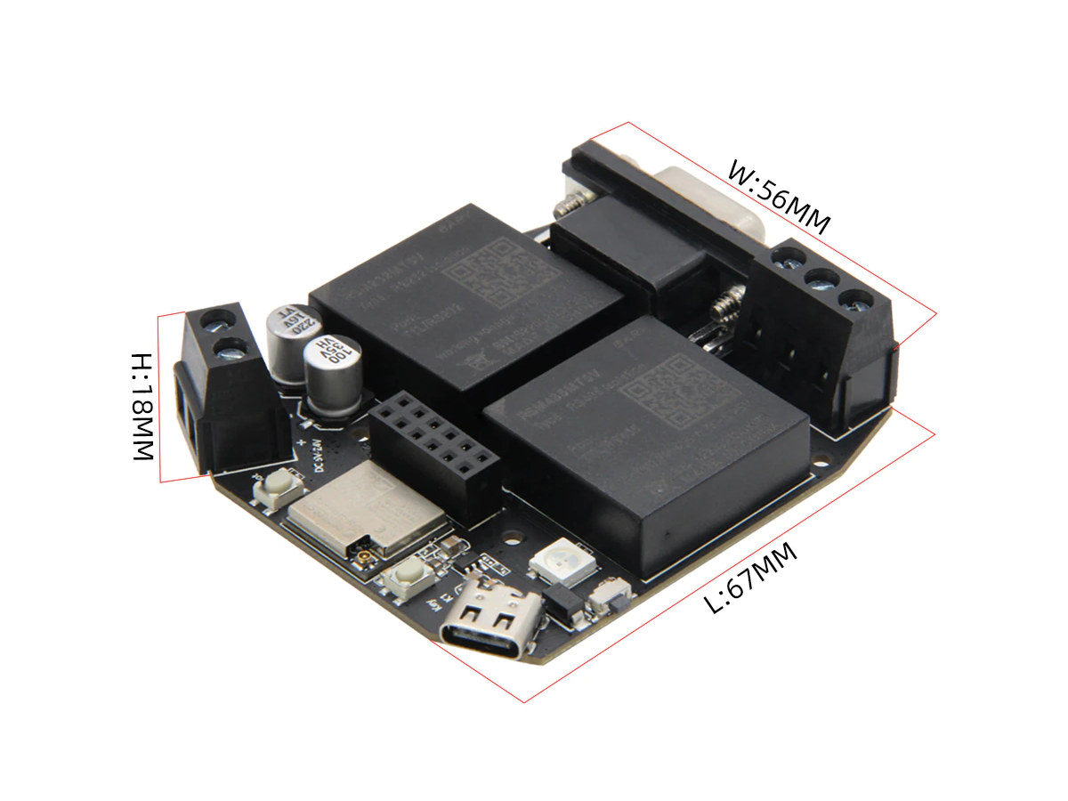 ESP32-C3 board with RS232 and RS485