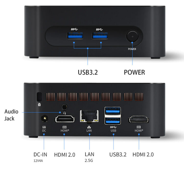 Intel Processor N95 mini PC