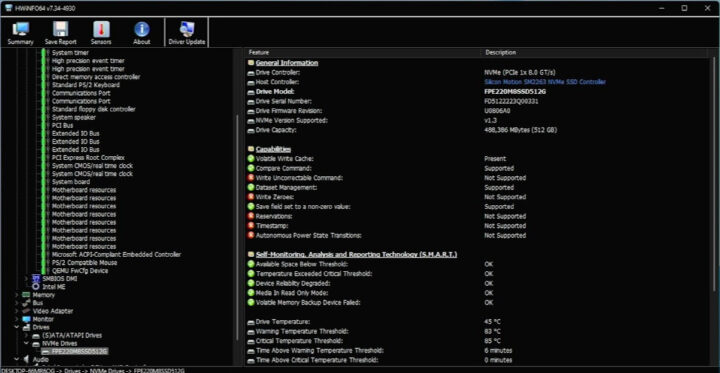 One lane NVMe SSD