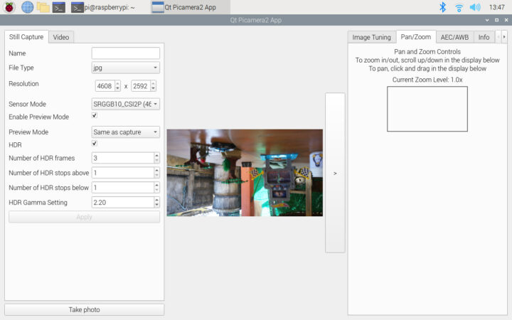 Picamera2 HDR Raspberry Pi Camera 3