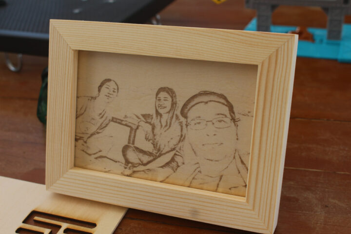 laser engraving photo frame