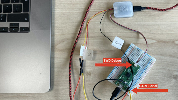 Debug Probe connectada a Raspberry Pi Pico