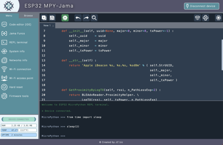 ESP32 MPY-Jama MicroPython IDE