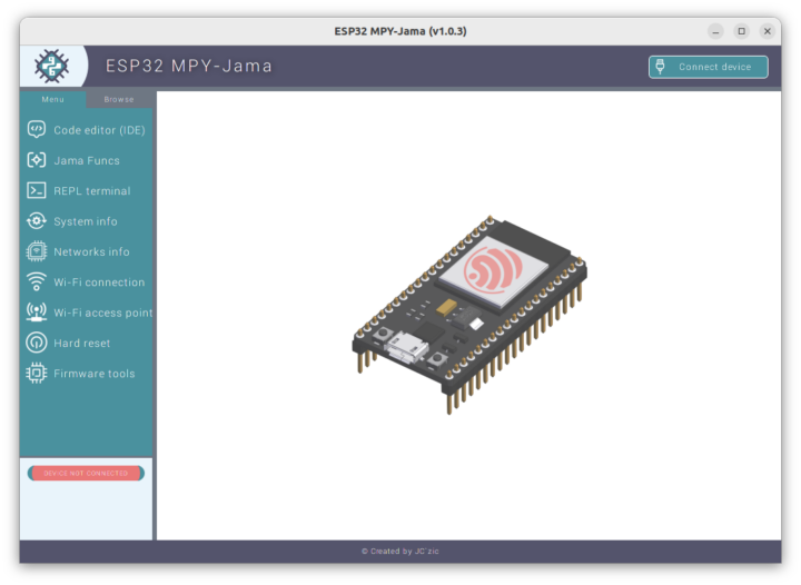 ESP32 MPY-Jama IDE in Ubuntu 22.04