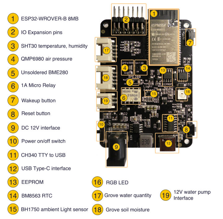 ESP32 smart agriculture board