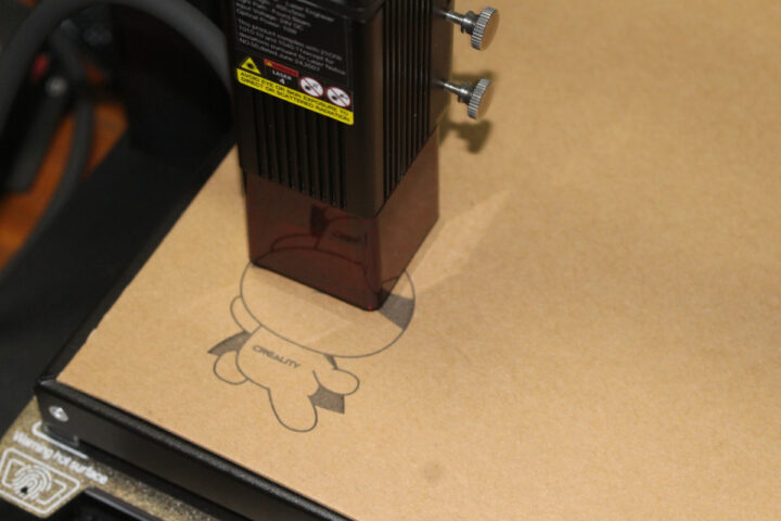 Laser Engraving Creality Mascot