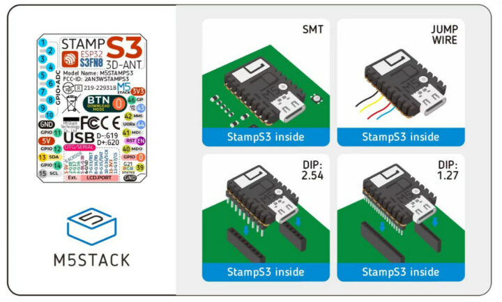 M5Stamp-S3 Installation methods