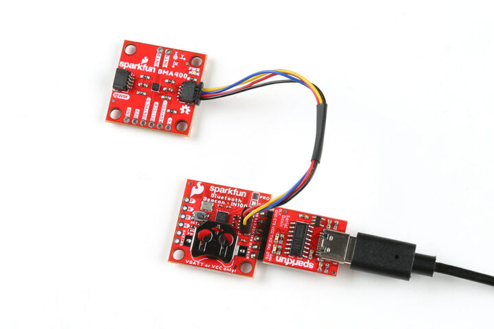 NanoBeacon board with BMA400 sensor module