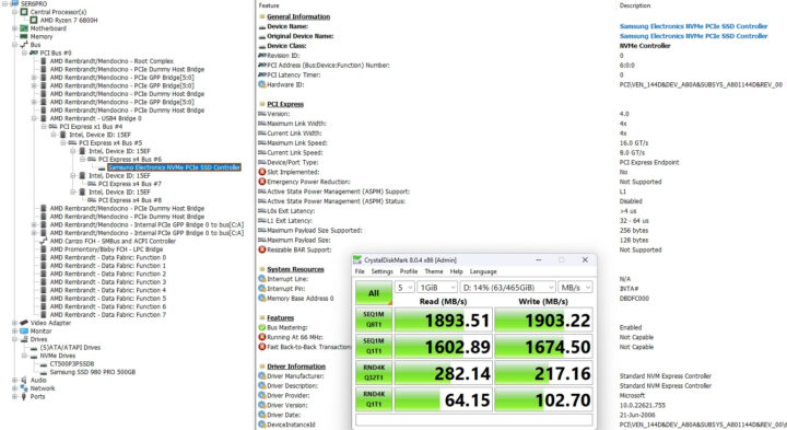 Beelink USB4 NVMe SSD performance