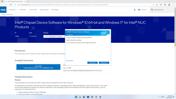 Intel Chipset Device Software Windows 11