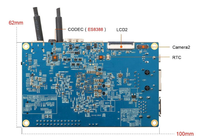 Orange Pi 5B bottom side