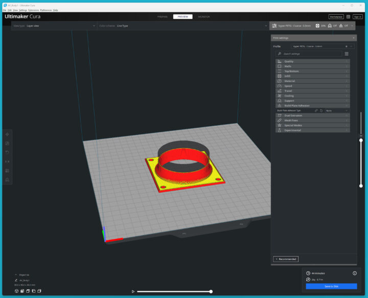 Ultimaker Cura screenshot