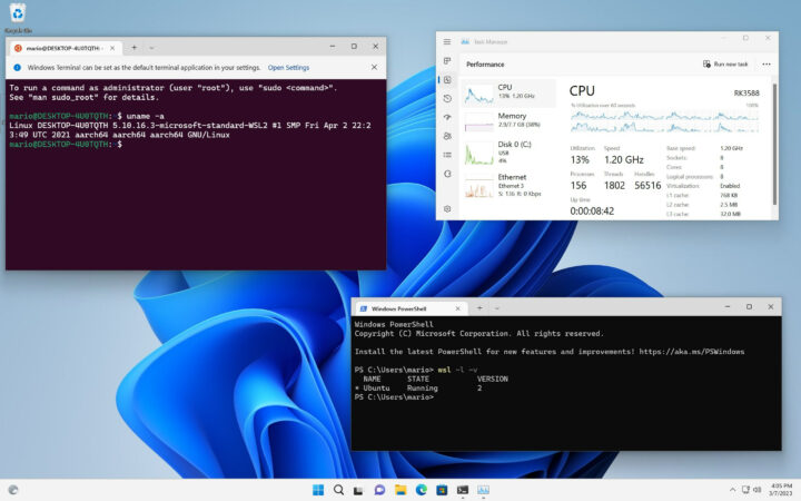 Windows 11 Rockchip RK3588 Virtualization