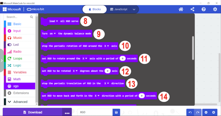 XGO Instruction set 2