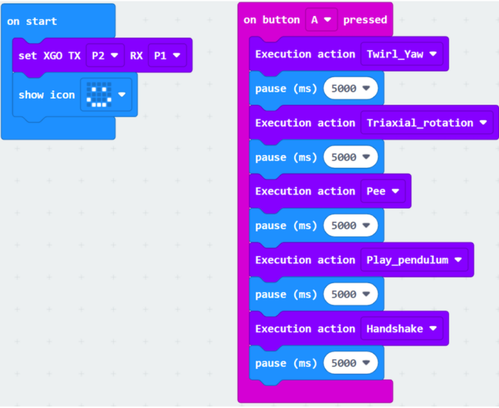 XGO robot MakeBlock programming