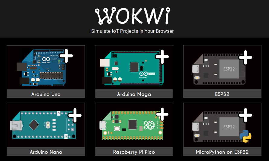 WOKWI Arduino Raspberry Pi Pico ESP32 simulator