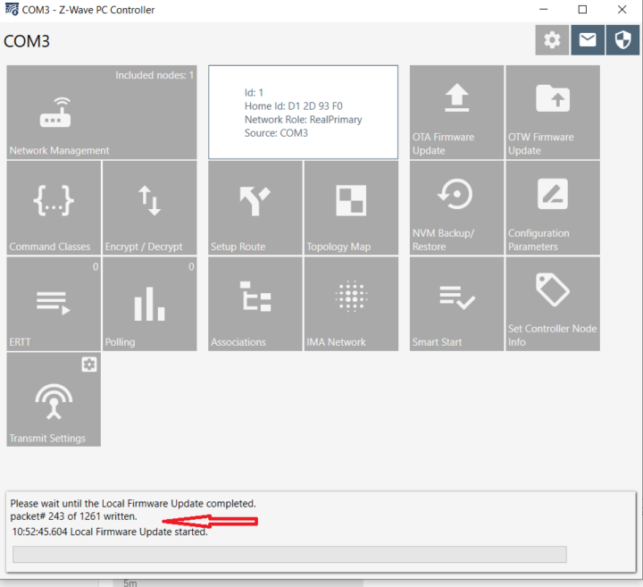 Z-Wave PC Controller software