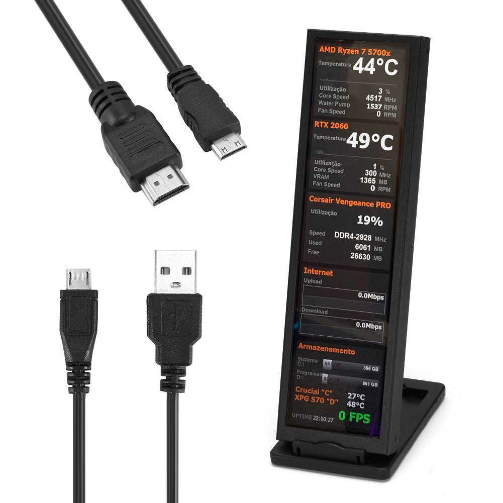 Ultrawide 8.8-inch HDMI and USB information display is offered with  optional touchscreen support - CNX Software