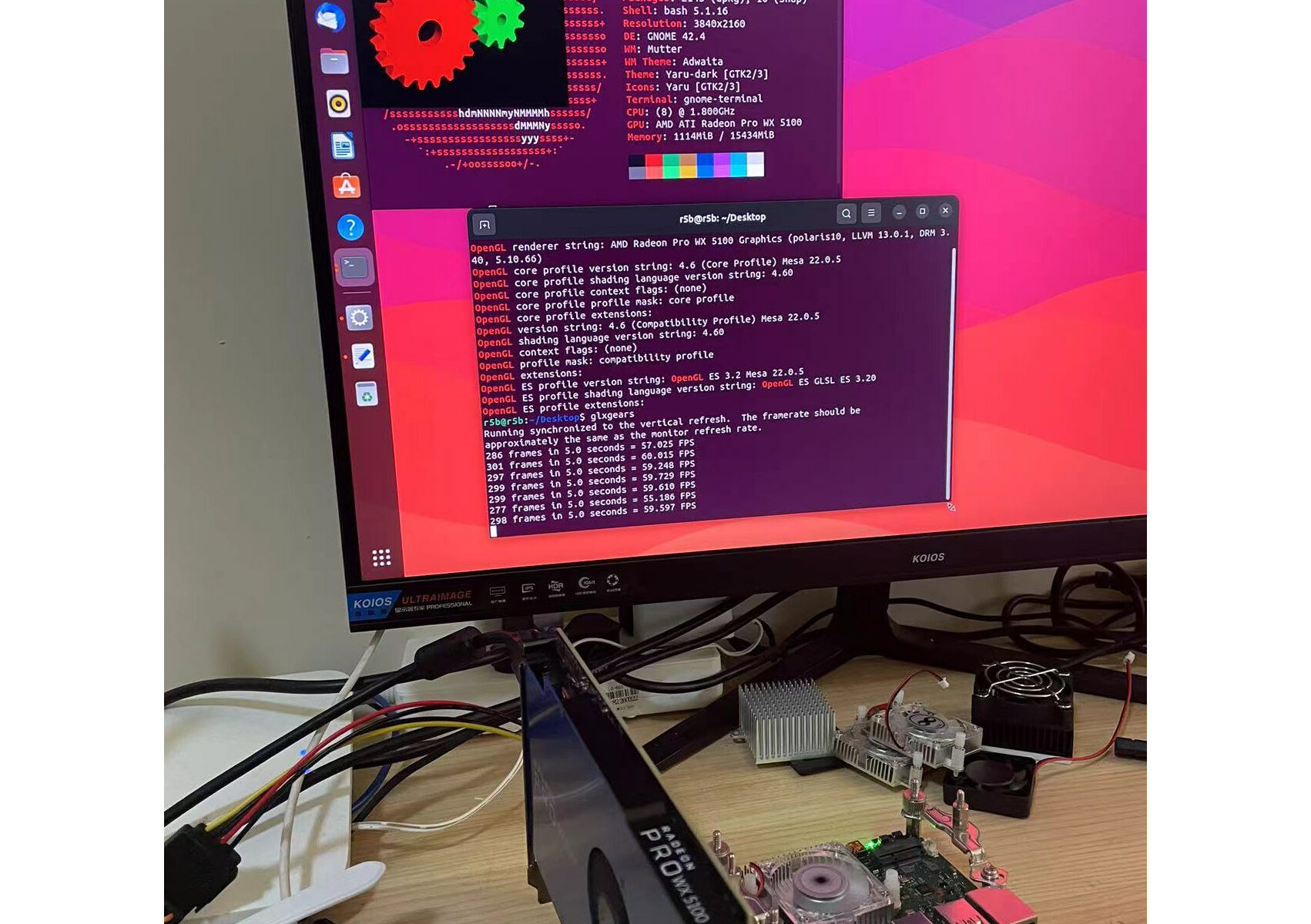 AMD Radeon PCIe graphics card Rockchip RK3588 SBC