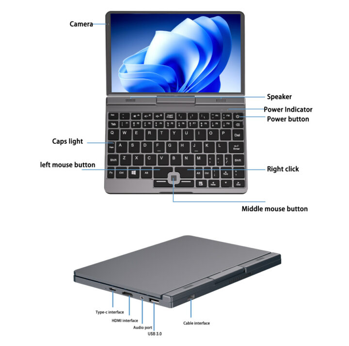 Alder Lake-N mini laptop