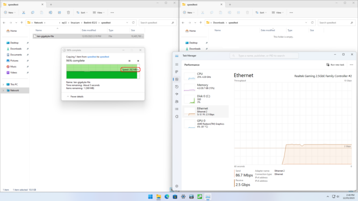 Beelink EQ12 NAS performance