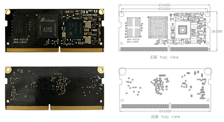 DR4-A311D Amlogic A311D system-on-module