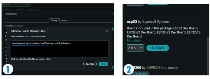 ESP32 URL Arduino IDE