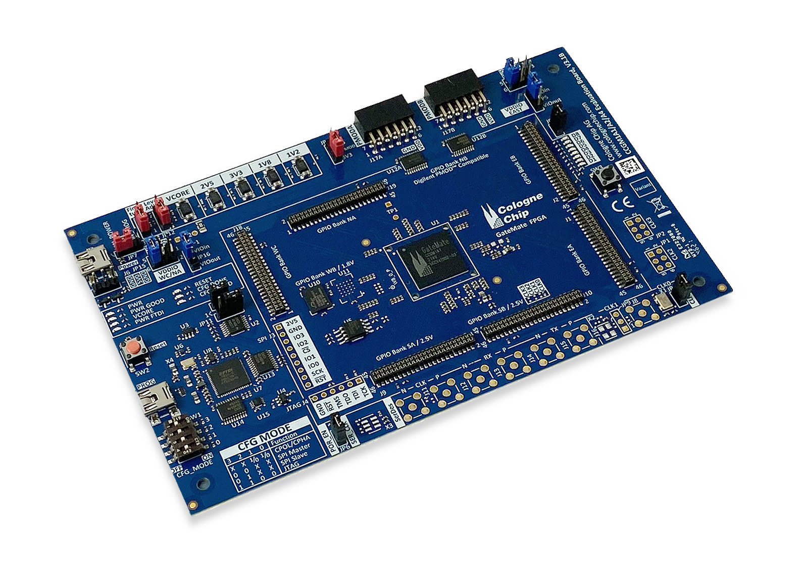 Cologne GateMate A1 FPGA chip with 20,480 LE is programmable with an open-source toolchain