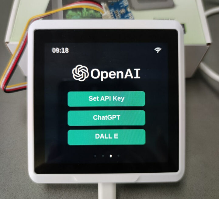 OpenAI ChatGPT DALL E SenseCAP Indicator