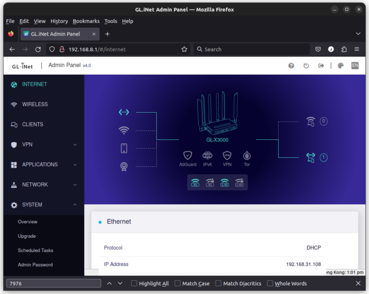 Spitz AX admin panel