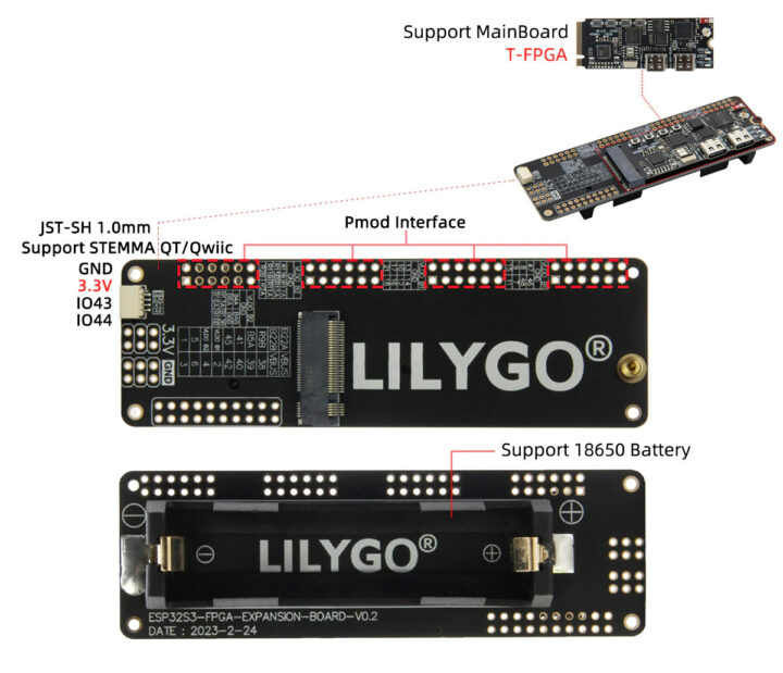 T-FPGA Shield pinout