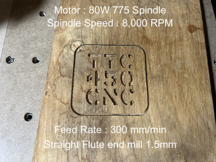 TwoTrees TTC 450 CNC Wood Cutting