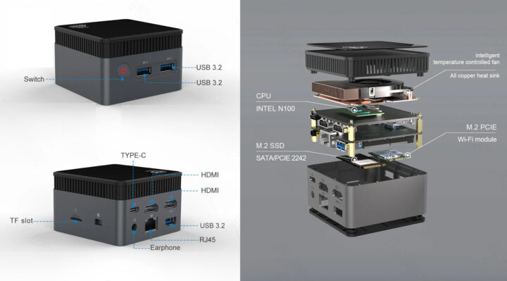 ZX01 Plus Topton M6S specifications exploded view