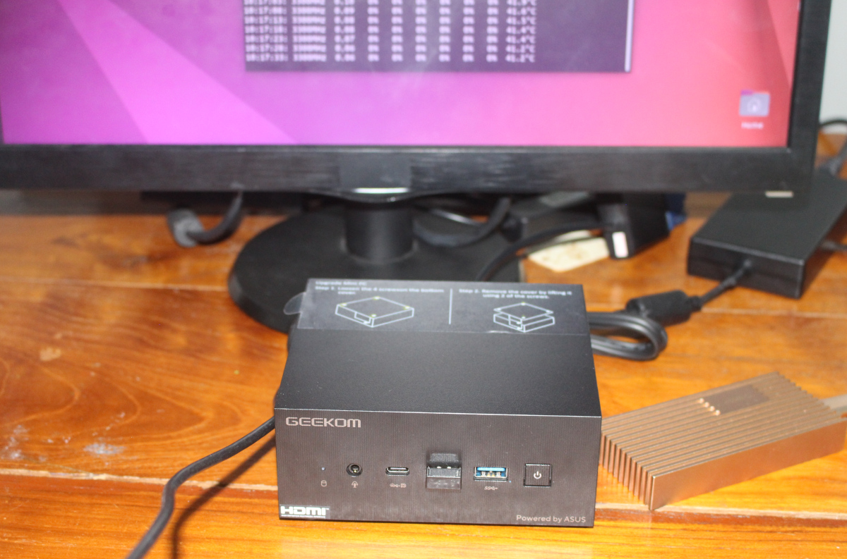 GEEKOM AS 6 mini PC review - Part 3: Ubuntu 22.04 Linux - CNX Software