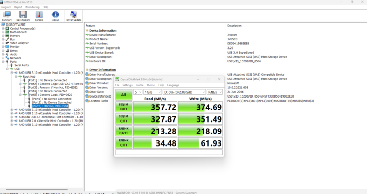 GEEKOM AS 6 test USB 5