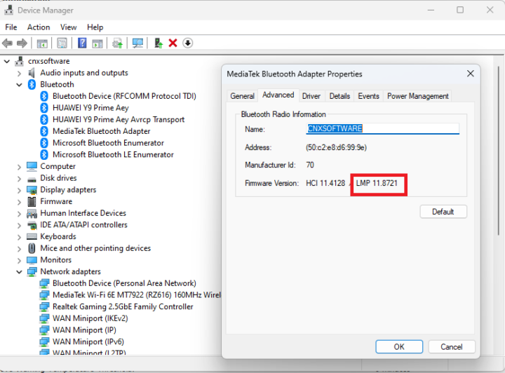 GEEKOM AS 6 test bluetooth 5.2