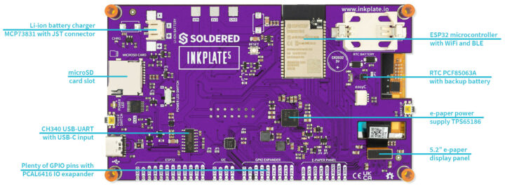 Inkplate 5 ESP32 board