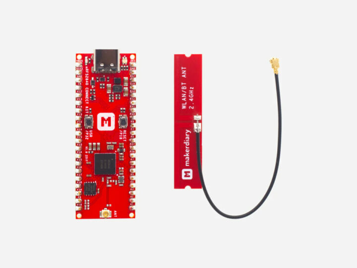 Makerdiary nRF52840 board with Bluetooth LE, NFC, Zigbee, and Thread