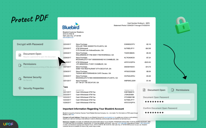 Protect PDF password